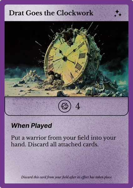 Drat Goes the Clockwork